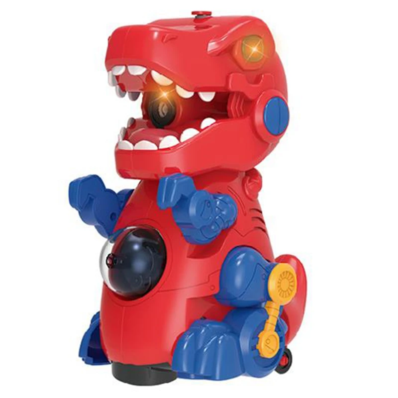 Brinquedo Automático Bubble Blower, Máquina Elétrica De Bolha De Dinossauro, Iluminação Musical