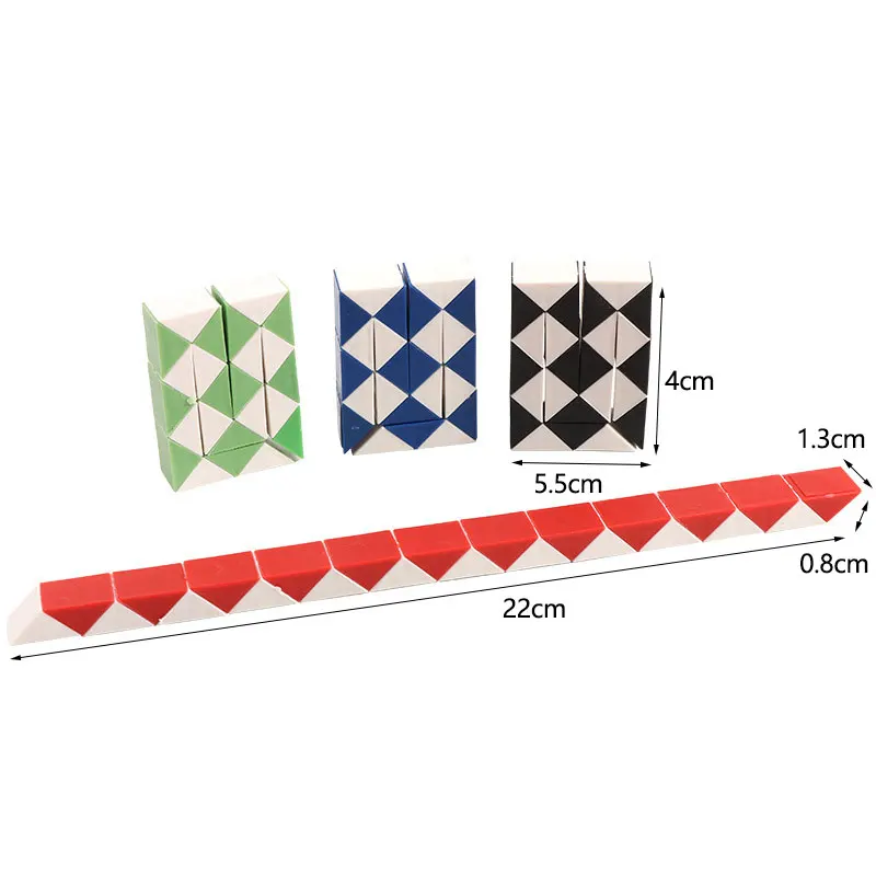 3D Magie Schlange Herrscher Dekompression Spielzeug Antistress-Cube Twist Schlange Wandelbare Pädagogisches Puzzle Spielzeug Für Kinder Autismus Leichtigkeit