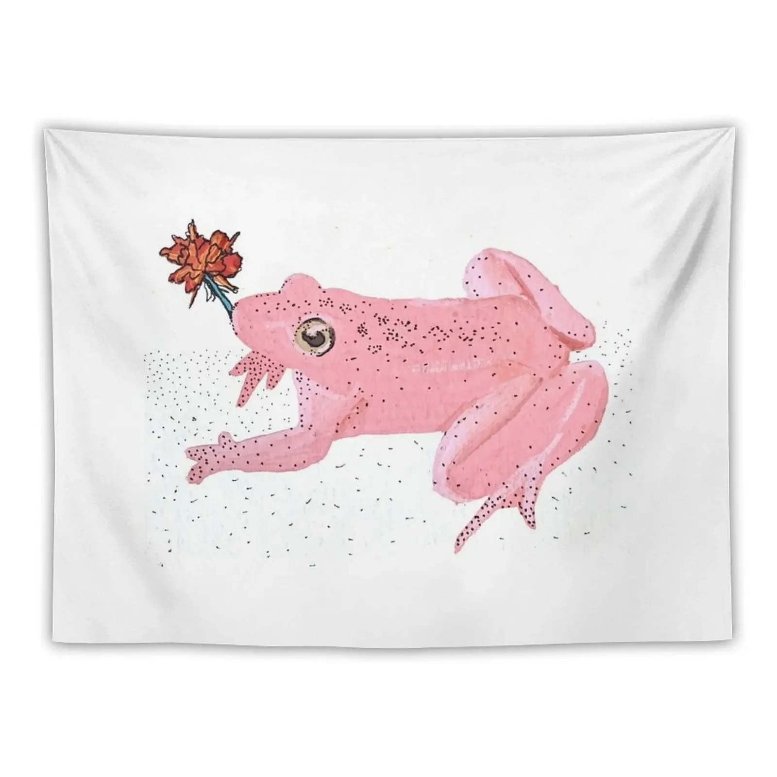 

Pink frog with pink Tapestry Wall Hanging Decor Home Decoration Cute Room Decor Tapestry