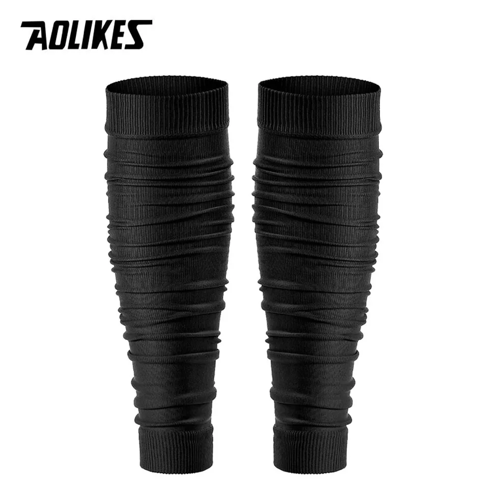 AOLIKES High Elastic Sports Calf Protection Outdoor Soccers Pile Socks American Football Extra Long Stockings Sports Accessories