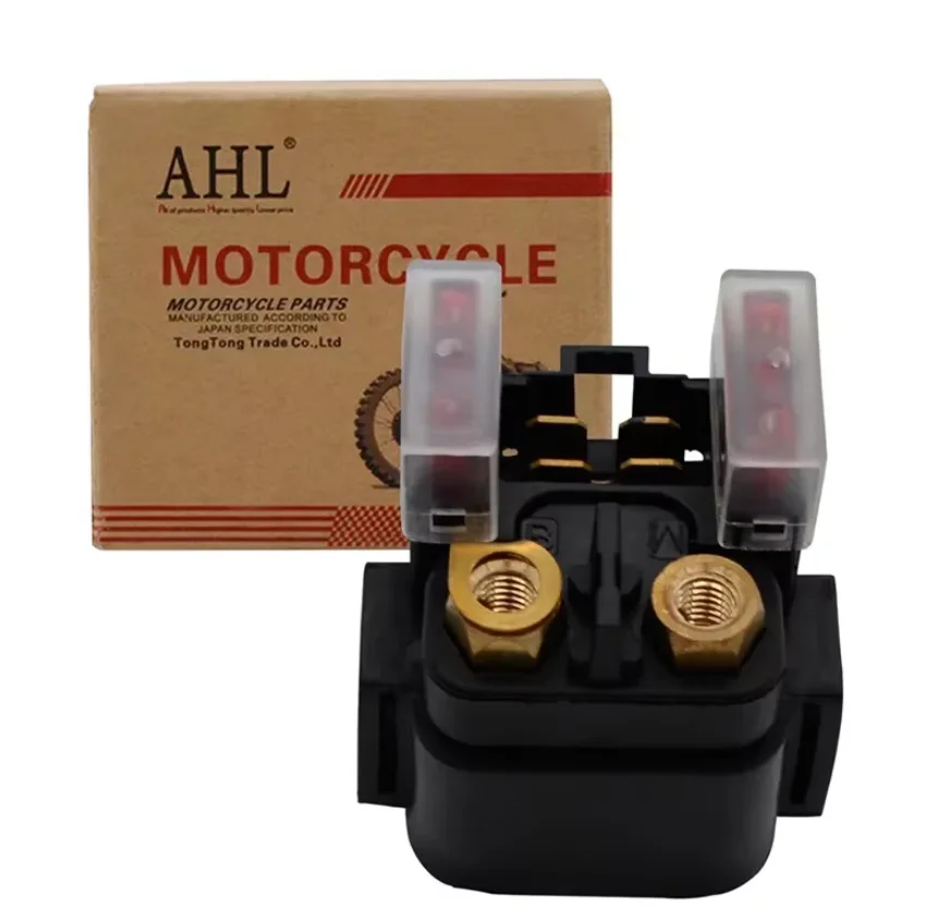 AHL Motorcycle GE Parts Starter Solenoid Relay ignition Key Switch For Yamaha YZFR1YZFR6 YFZ450 YFM450 Grizzly 450 660 XV1600