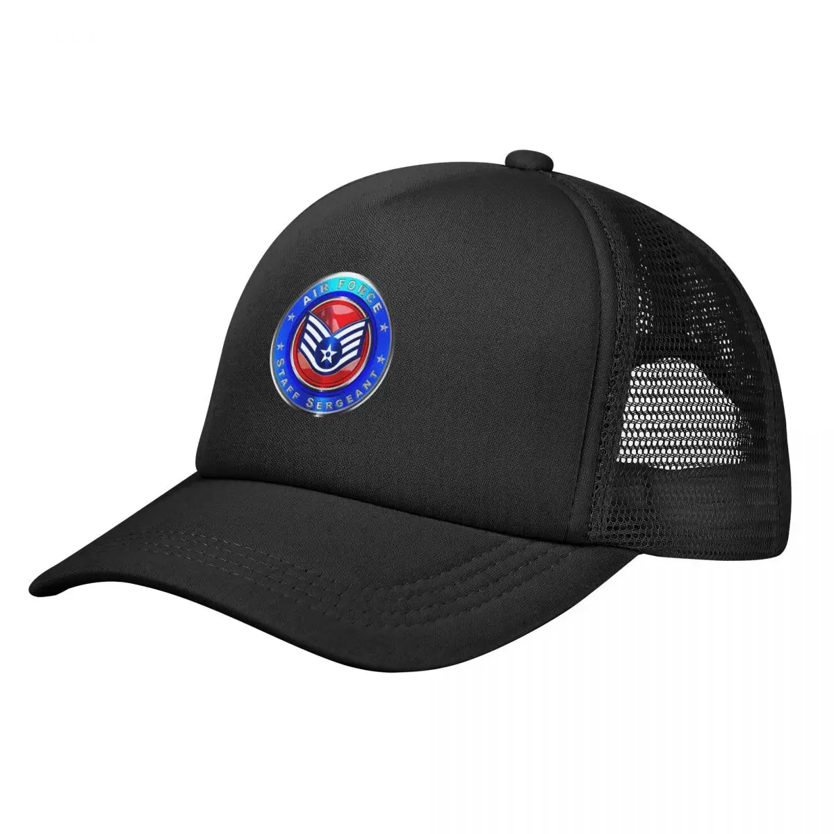 

Air Force Staff Sergeant Baseball Cap Rugby Thermal Visor Big Size Hat Women Caps Men's