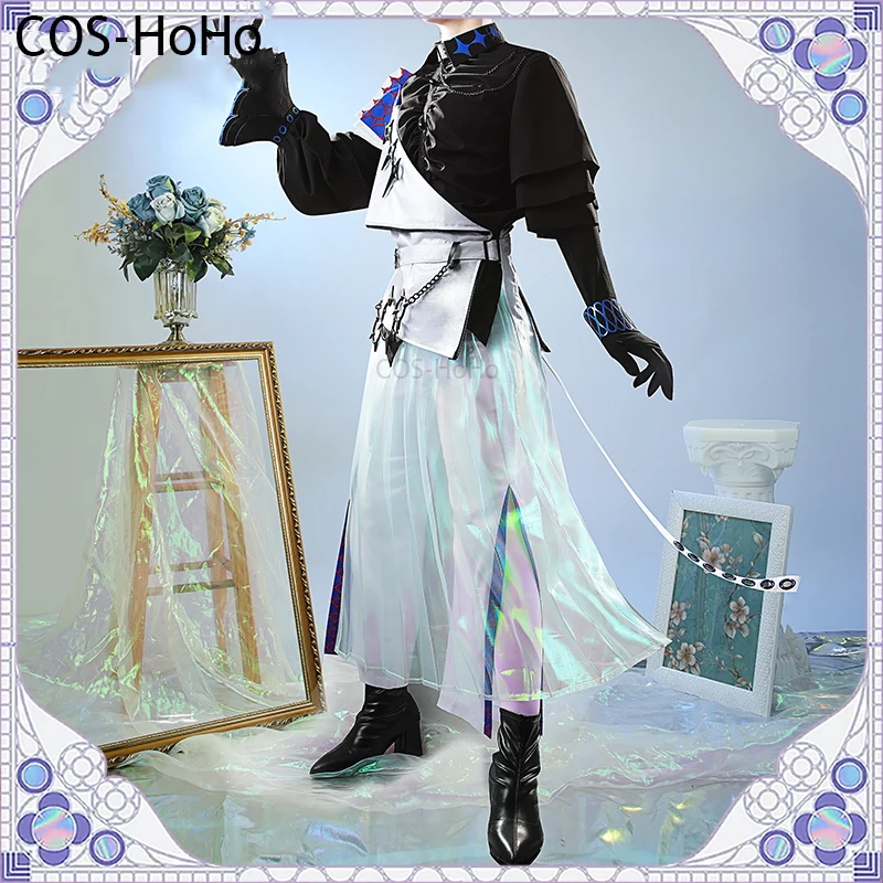 COS-HoHo Vtuber Nijisanji Hoshirube Sho Game Suit Gorgeous Uniform Cosplay Costume Halloween Party Role Play Outfit Any Size