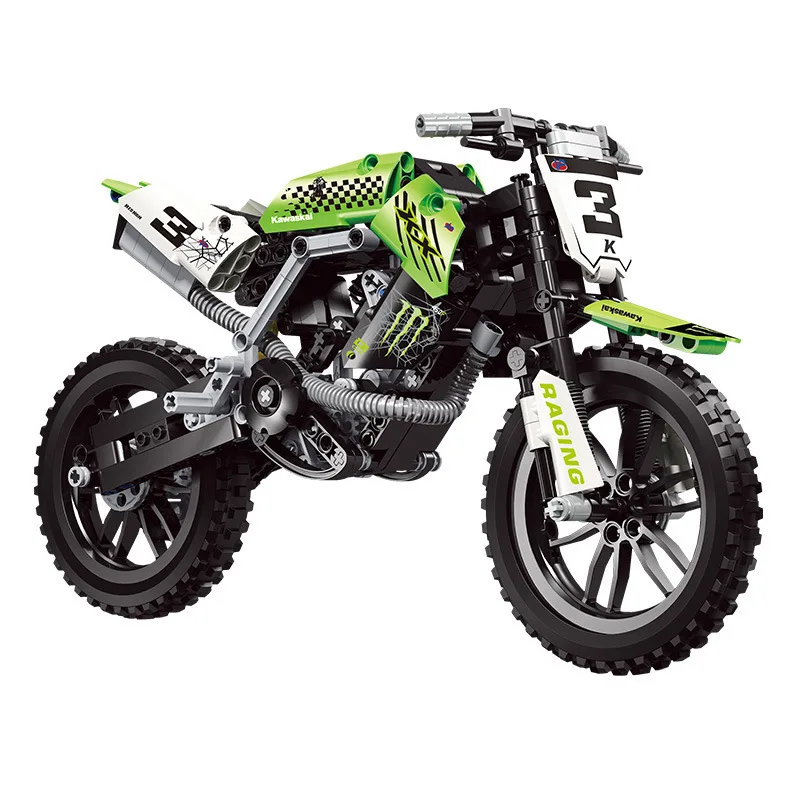 

342 шт. Позашляховый мотоцикл Kawasaki KX450 (Kawasaki KX450) 50005 строительный блок механической групповой серии для детских игрушек