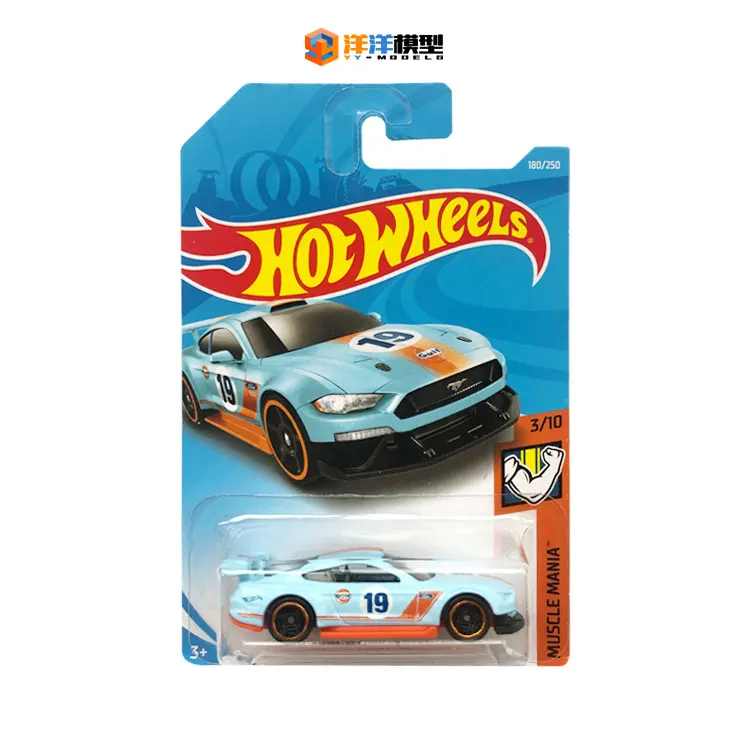 Hot Wheels 1/64 ford mustang gulf  #19 Collection Die cast alloy trolley model