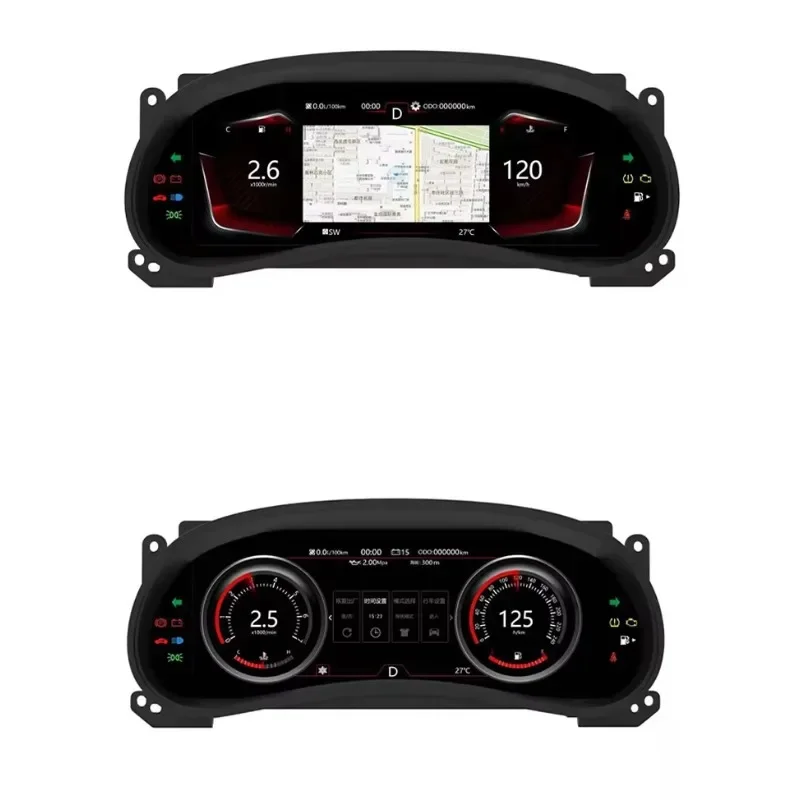 

Linux System 12.3 Inch 720p HD LCD Dashboard Screen for Jeep Jk Wrangler Digital Instrument Cluster 2011-2017