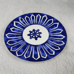 High-grade Cutlery Bone China Personality Dinner Plate Creative Home Steak Plate Dinner Plate Sun Flower Cup and Saucer Set Gif