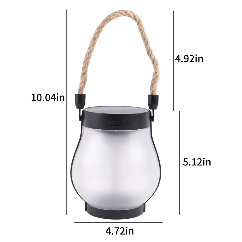 ABRW-Solar Lantern(1 Pack), Waterproof Dancing Flame Outdoor Lights, Solars Lantern(1 Pcs)