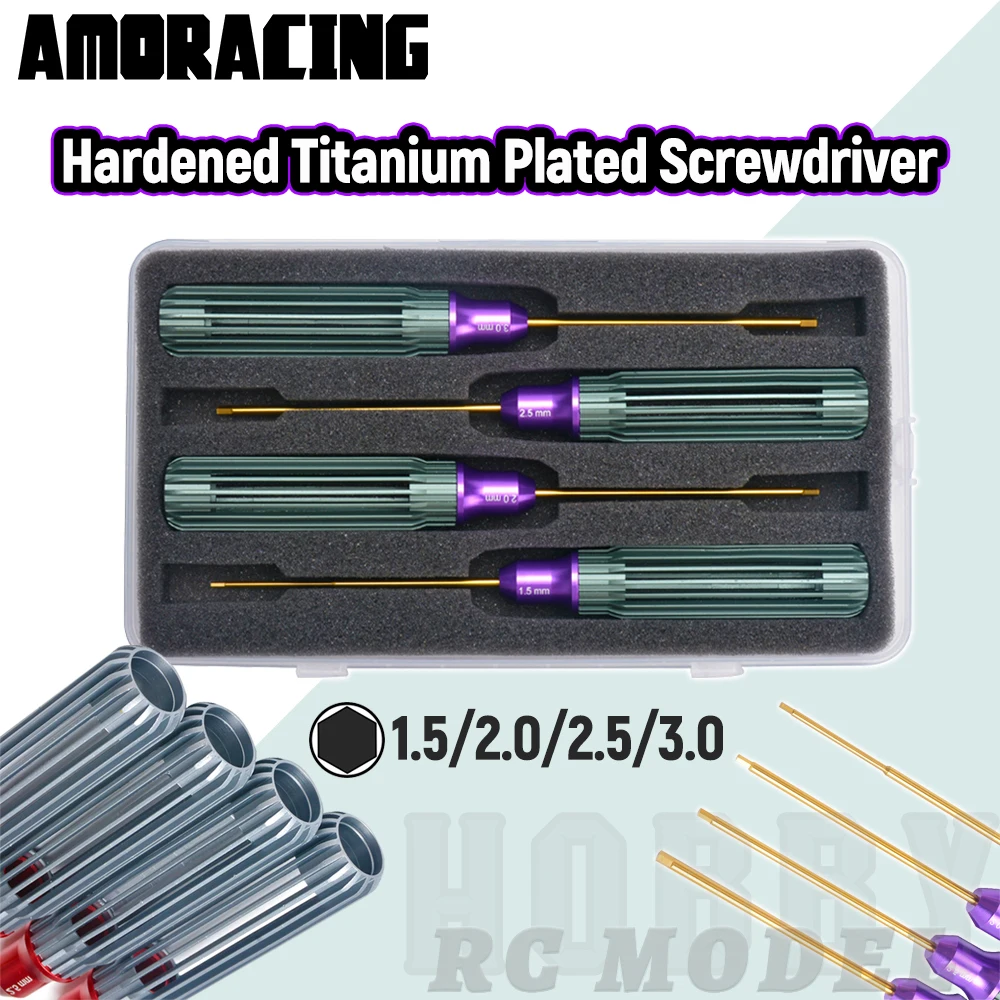 Hex Screw Driver Screwdriver Set 1.5mm 2.0mm 2.5mm 3.0mm Hexagon Tool Kit For FPV Racing Drone Heli Airplanes Cars Boat RC Parts