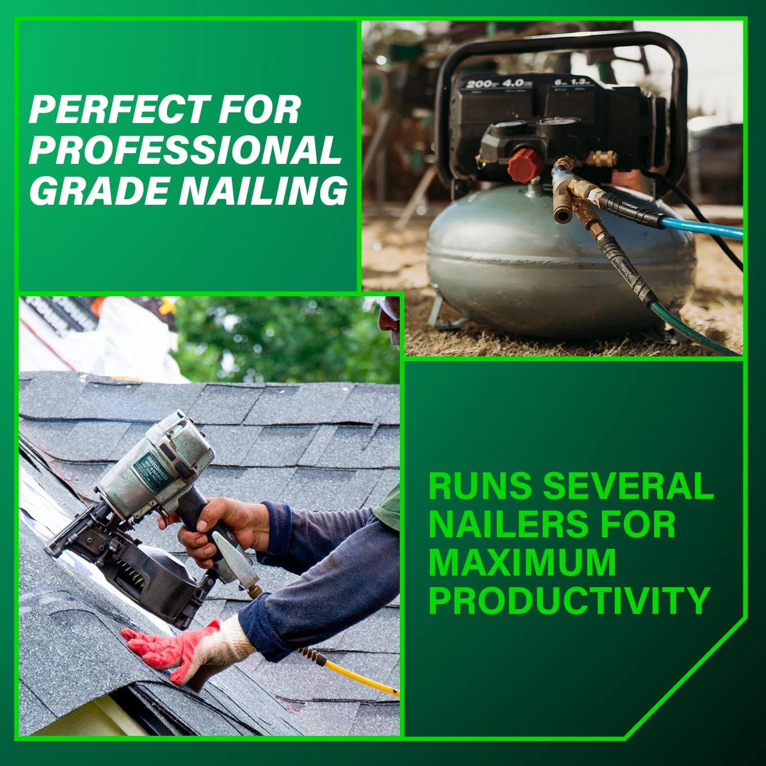 เครื่องอัดอากาศแบบพกพา, เครื่องอัดอากาศแบบพกพา 200 PSI, ถังขนาด 6 แกลลอน, อเนกประสงค์สำหรับงานโครงสร้าง, งานผนัง, ความนิยมใหม่