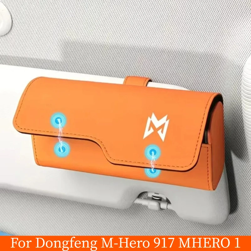 For Dongfeng M-Hero 917 MHERO 1 Car Sunglasses Case Multifunctional Sun Visor Storage Holder Auto Interior Accessory