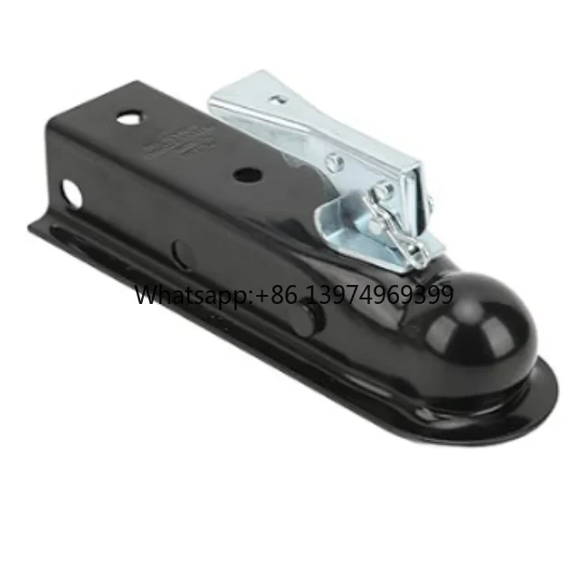 Black Straight Trailer Coupler 2