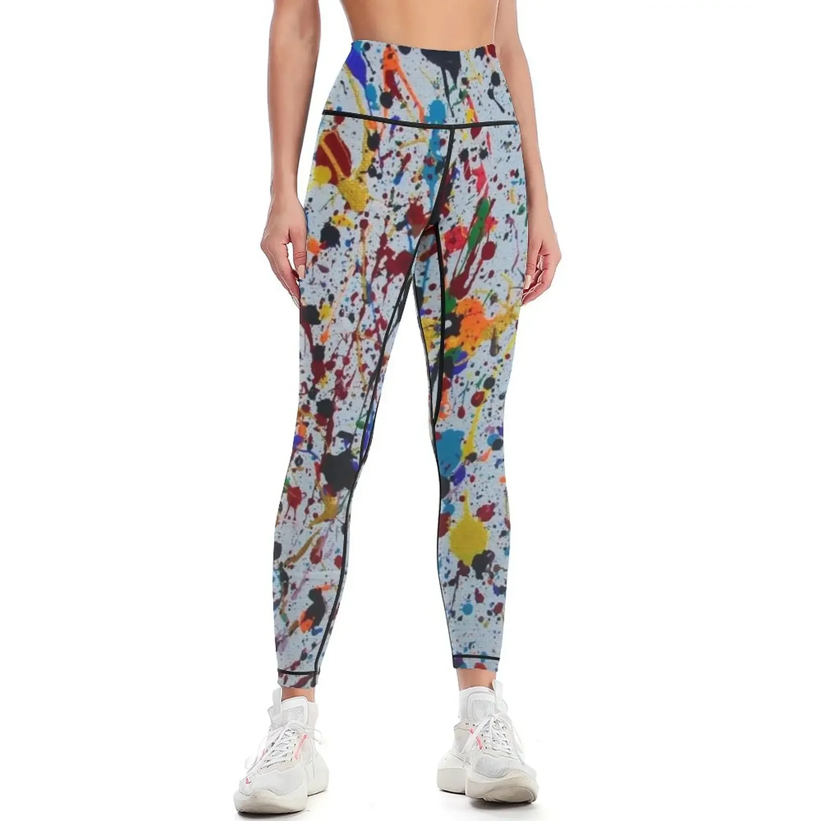 

Splatter Paint Leggings gym pants Golf wear gym womans Sweatpants Womens Leggings