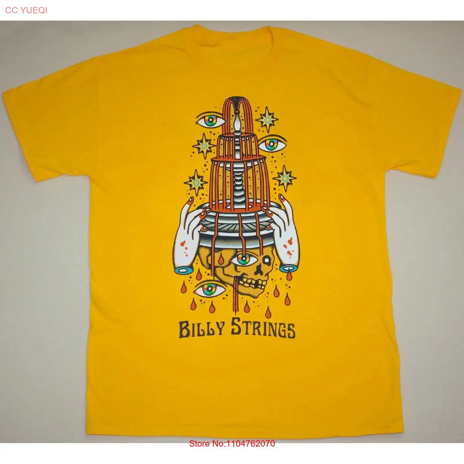 Billy Strings Summer ConcerT T Shirt Funny Gold S 5XL JU532 vintage Washed Comfortable homme Soft fashion Versatile graphic