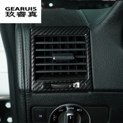 for Mercedes Benz G Class W463 G500 2004-2018 Carbon fiber Car dashboard Side Air Conditioning Outlet Frame Cover Stickers Trim
