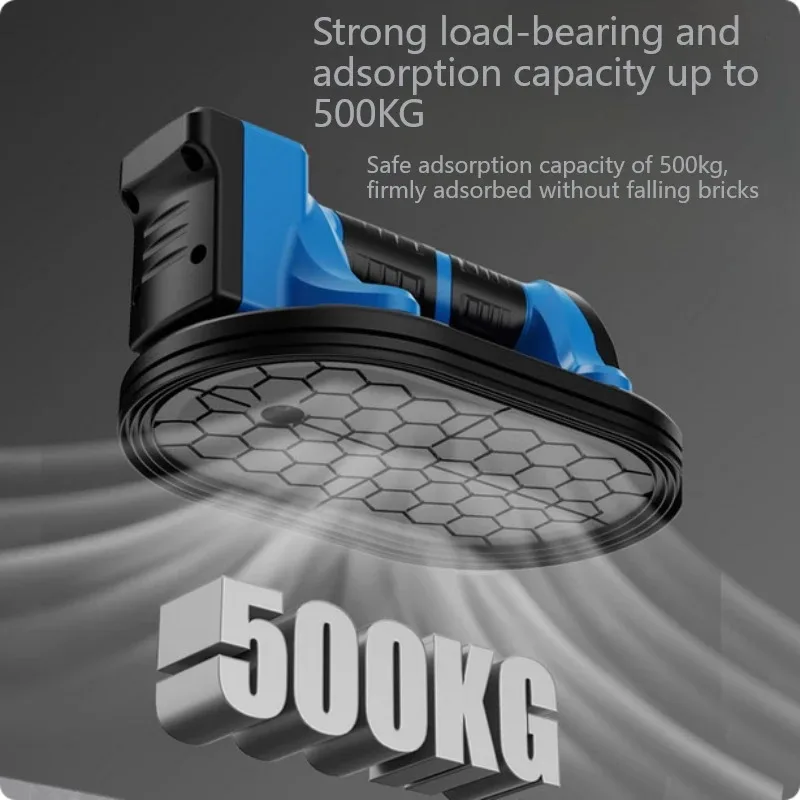 Ventosa elétrica levantadora a vácuo - 500KG resistente para superfícies ásperas, telhas, vidro, lajes (10 polegadas) à prova d'água