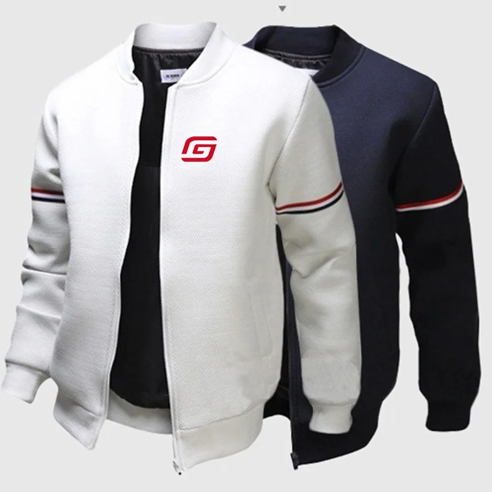 2024 Motorcycles GasGas Spring and Autumn Men New Printed Comfortable Casual Loose Long Sleeve Sports Zipper Flight Jacket Tops