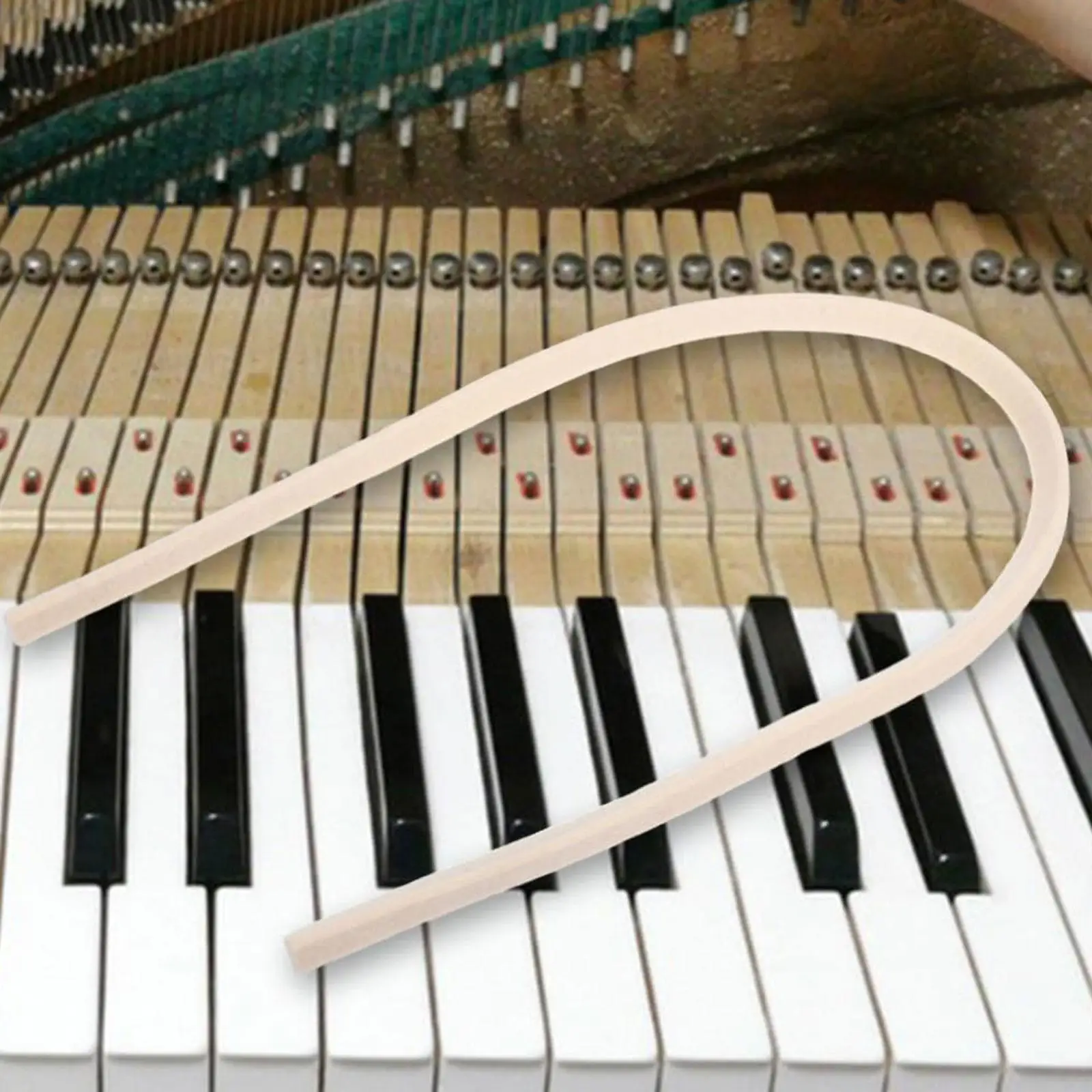 Piano Mute Felt Strip Wool Felt Sound Weakening Accessory Easy Setup for Repair Tuning and Silent Practice at Home