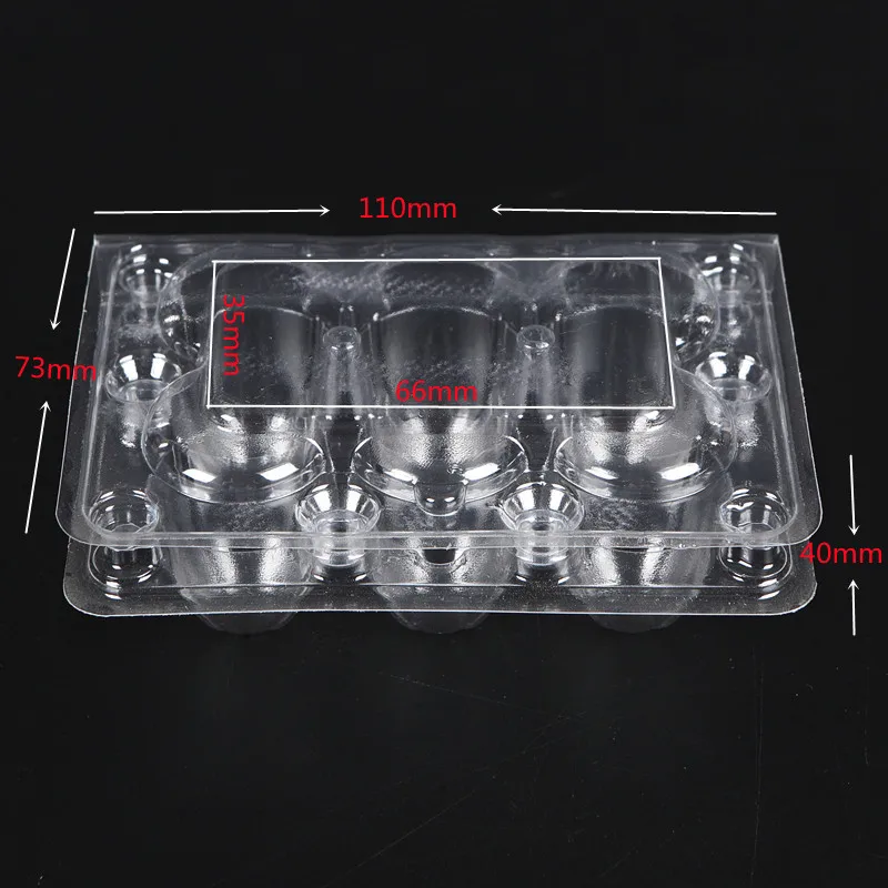 1000 pcs/lot 6/10/12/15/18/20/24/30 Holes Quail Egg Containers Plastic Egg Boxes Clear Egg Packing Storage Boxes