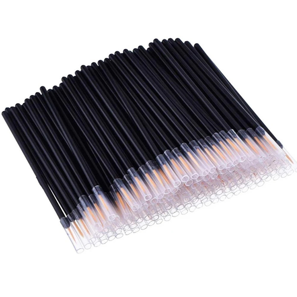 แปรงอายไลเนอร์แบบใช้แล้วทิ้ง 50/100 ชิ้น แปรงทาปาก แปรงอายไลเนอร์แบบแท่ง อุปกรณ์แต่งหน้าสำหรับเพ้นท์เล็บ ปากกาเพ้นท์เล็บ ผู้จำหน่ายเครื่องมือ