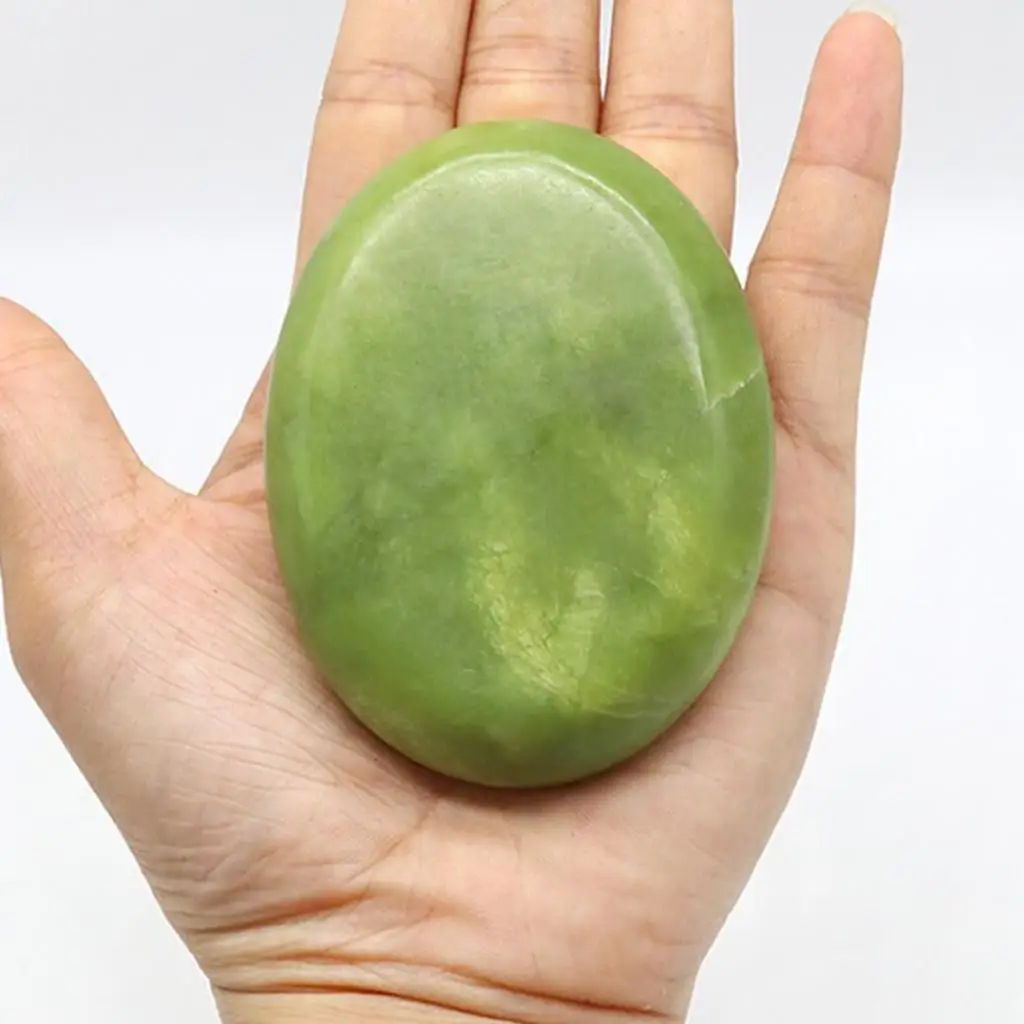 Oval Natural Heat Retention Facial Back Massage Stones Rocks for Spa Relaxation