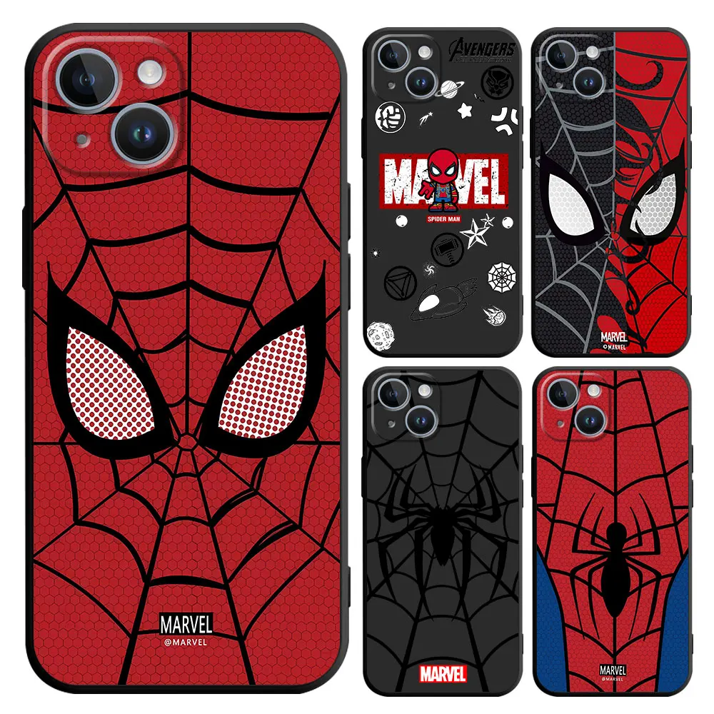 Marvel Sipider man Phone Case for iPhone 8 Plus SE 14 12 Mini XS X 15 Pro Max 13 Pro XR 11 11 Pro 2022 12 TPU Soft Cover