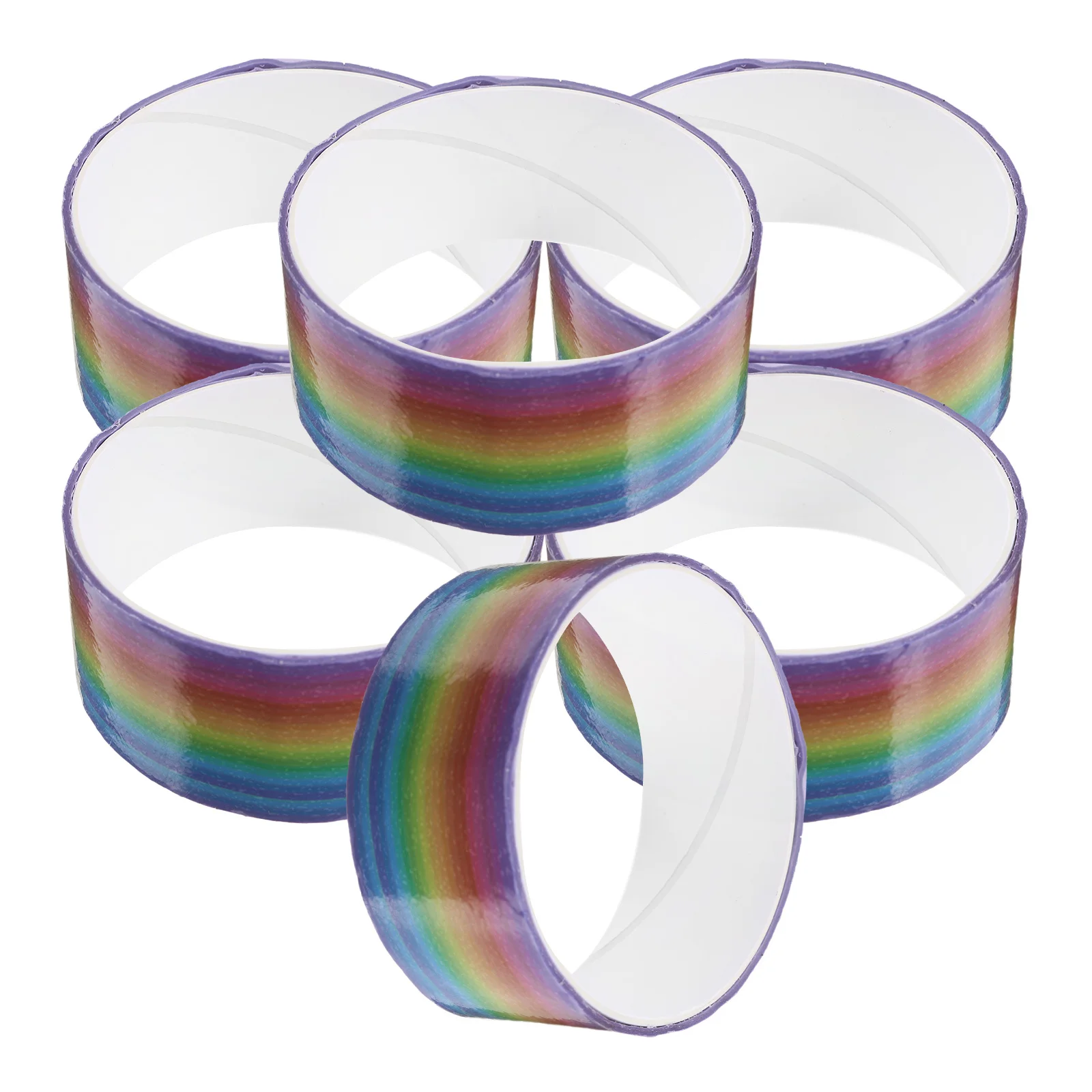 6pcs 6 Rolls Sticky Ball Tape Diy Crafts Colorful Self-Adhesive Fun Tape For Relaxing Decompression Easy To Tear Craft Projects