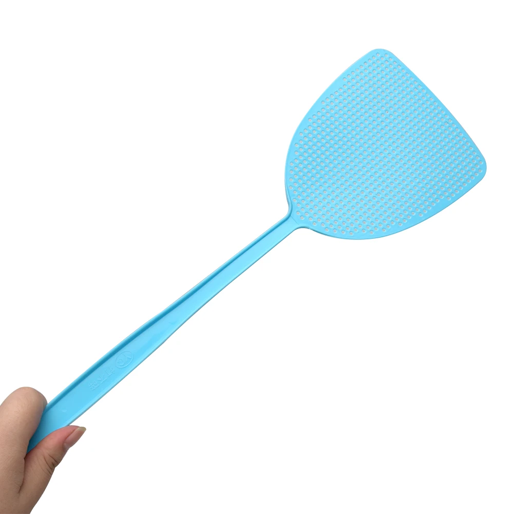 Campeggio all'aperto estate Home Office plastica appeso a parete GardenFly Swatter durevole manico lungo cortile prato flessibile