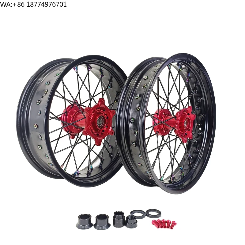 

2023 Popular Products Customized Motorcycle Parts 17 Supermoto Wheels With Hub