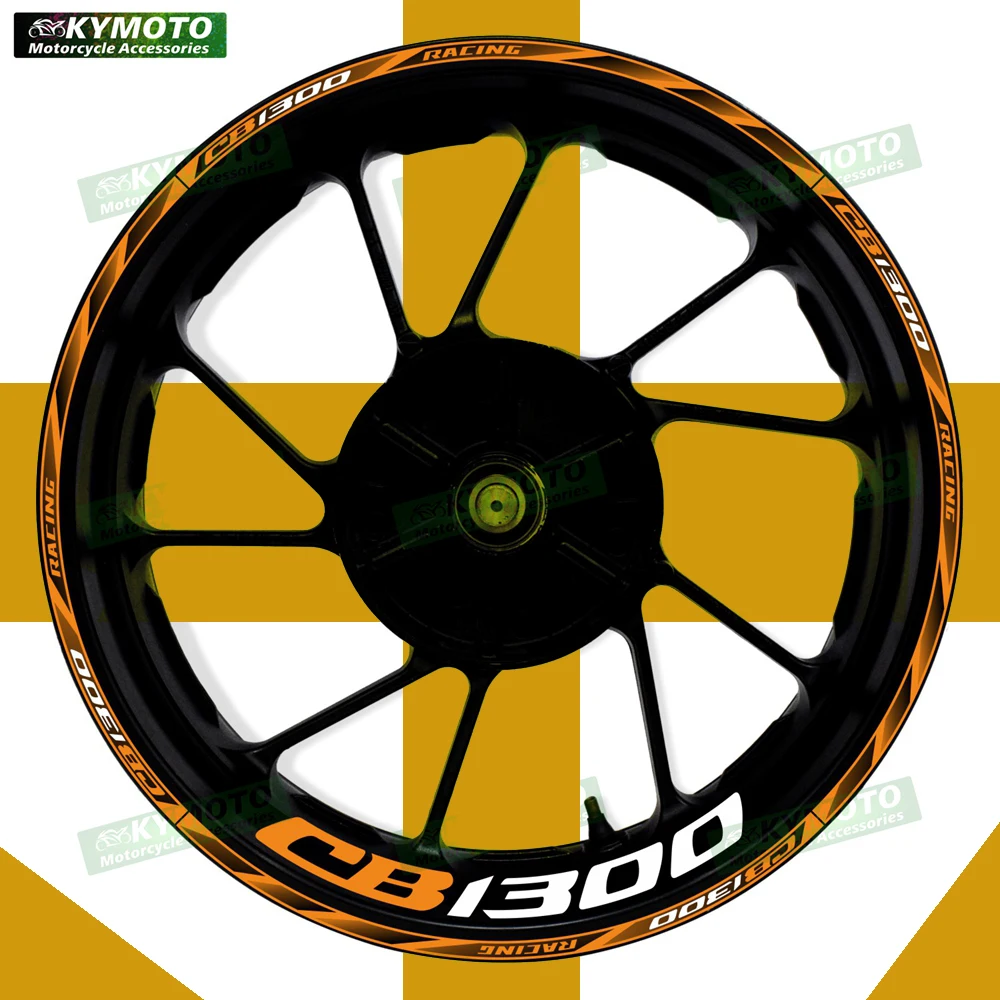 

Для Honda CB1300 CB 1300 аксессуары для мотоциклов 17 дюймов наклейки на передние и задние колеса обтекатель светоотражающие наклейки на обод украшения