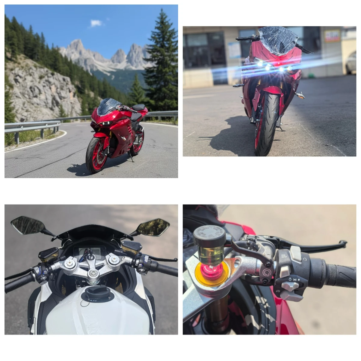 Krono Wild Electric Motorcycle With Anti-theft Alarm System Sound Warning When Vibration Electric Racing Motorcycle