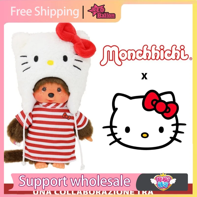 

В наличии оригинальные милые куклы Monchhichi, аниме-фигурки, плюшевые куклы, модные игрушки, украшения, Рождественский подарок, Hello Kitty