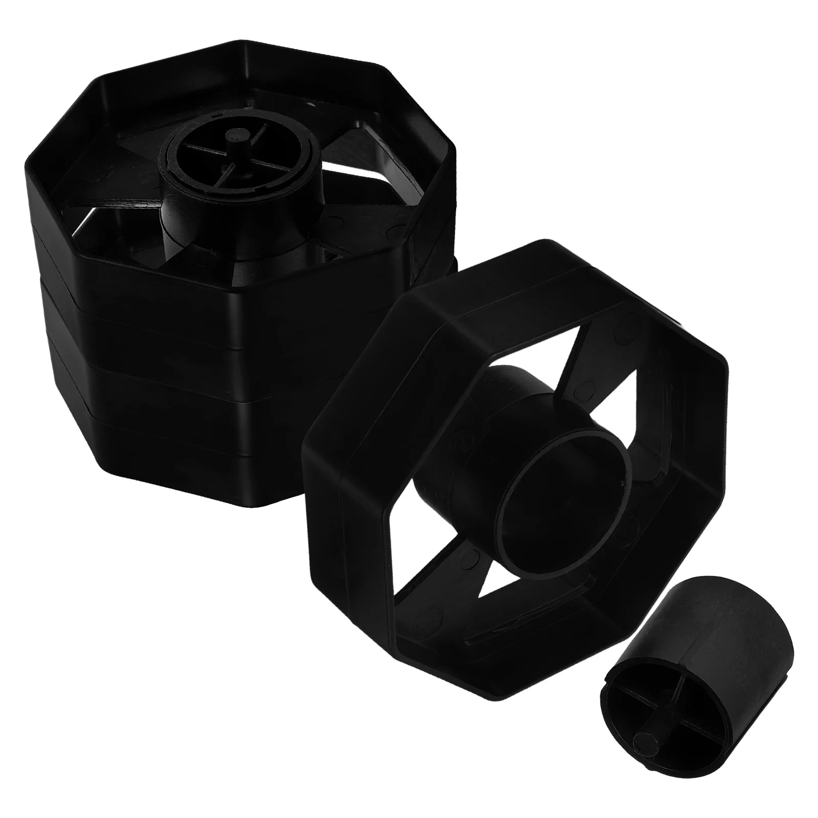 

3 Sets Tape Seat Roller Core Desktop Holder Accessories Adhesive for Dispenser Machine Black Replacement