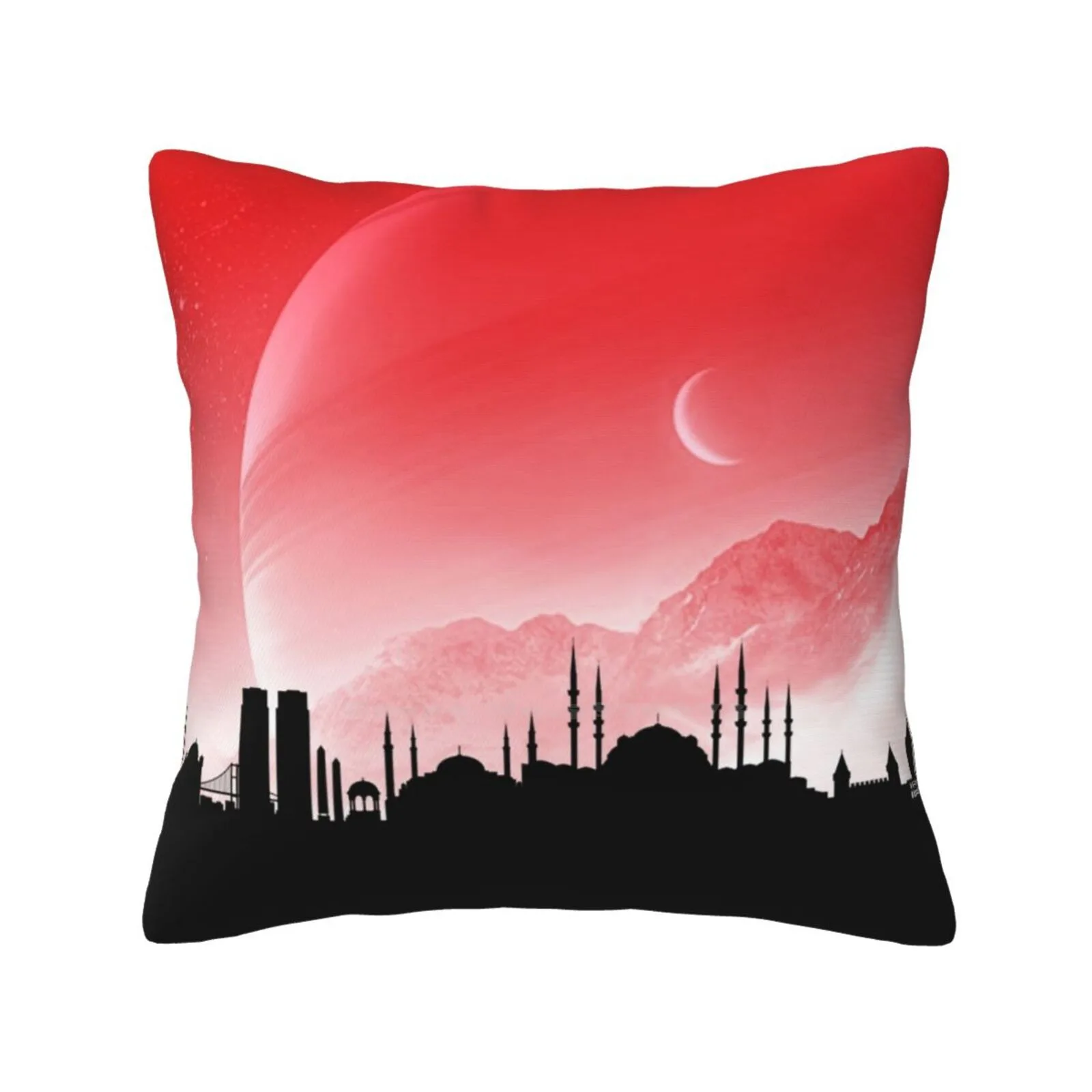 Istanbul Fashion Sofa Throw Pillow Cover Pillowcase Istanbul Art Istanbul Skyline Istanbul Night Sky Istanbul Cityscape