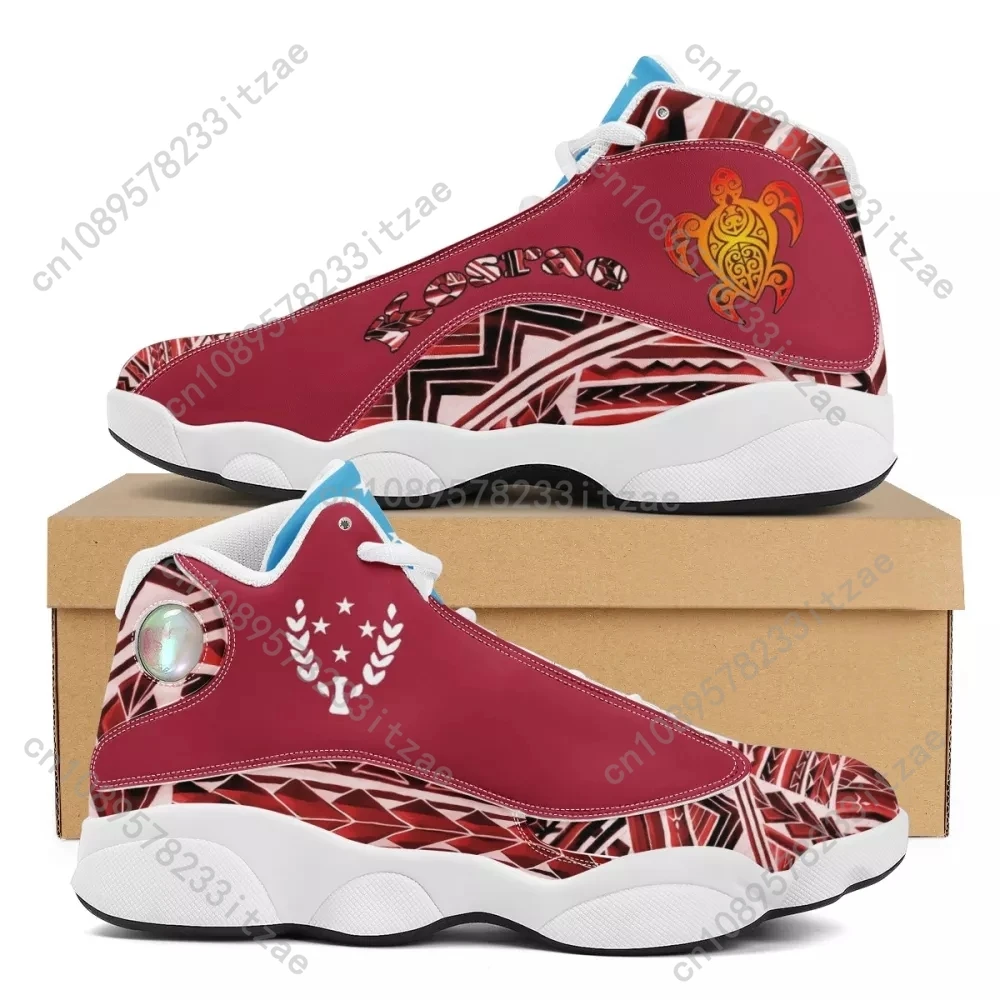 Zapatillas de correr de estilo Tribal de Samara polinesiana para hombre, zapatos deportivos de baloncesto personalizados con logotipo de equipo, novedad