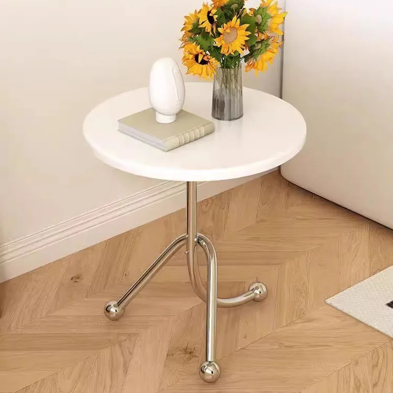 

Metal Industrial Coffee Table Minimalist Standing Round Clear Writing Coffee Table Simple Mesa Auxiliar Postmodern Furniture