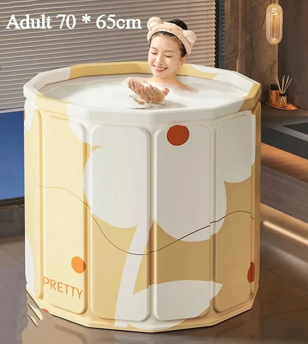 latest upgraded version of foldable bathtub without folding frame design for portable bathroom small space use bathtub