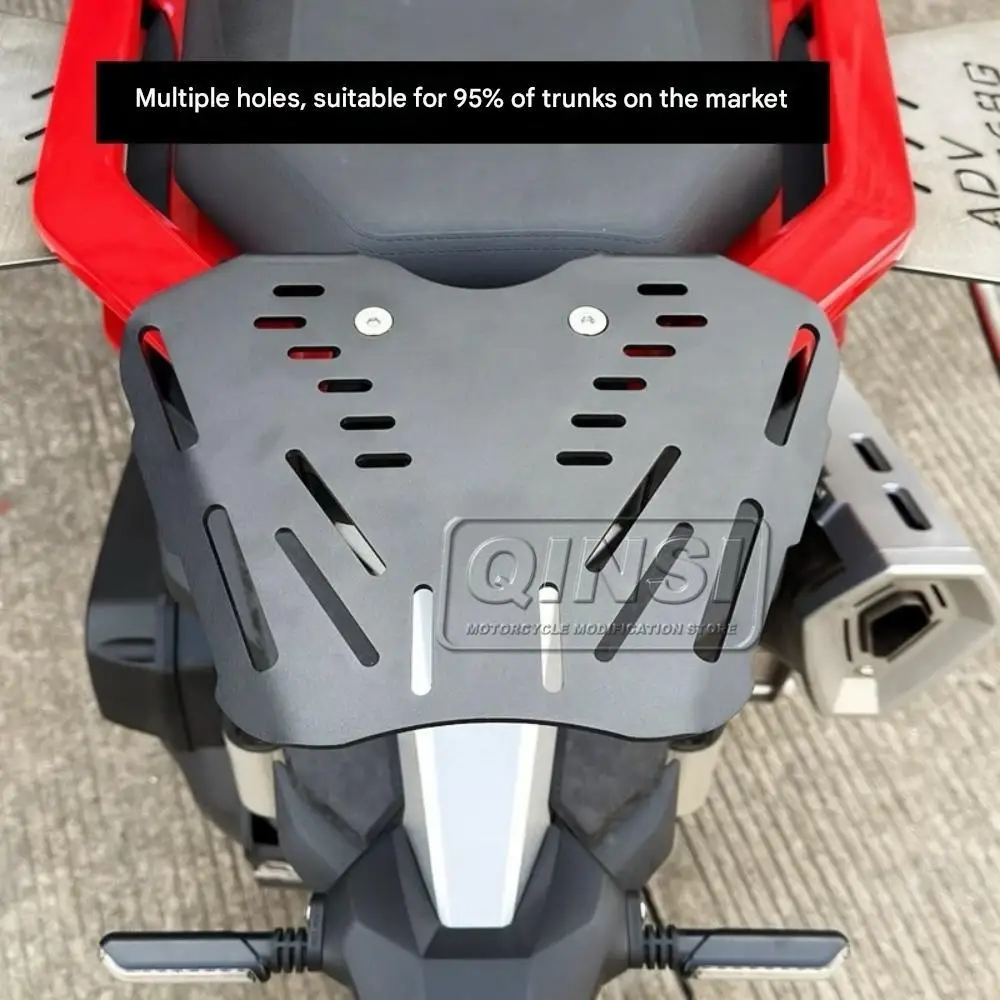 For ZONTES 368G G 368 MotorcycleRear Rack Integrated Trunk Rack Stainless Steel Bottom Plate Reinforcement Dedicated Trunk Plate