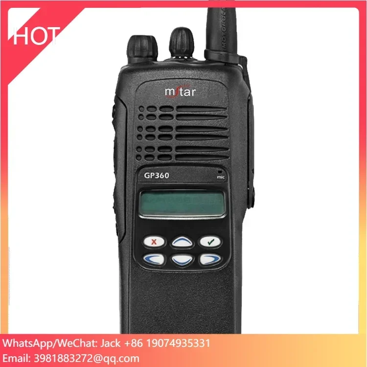 Best Quality GP360 Portable Radio Communication Talk 50 VHF UHF 12 Hours Digital Mobile Radio Handheld Walkie Talkie Radio