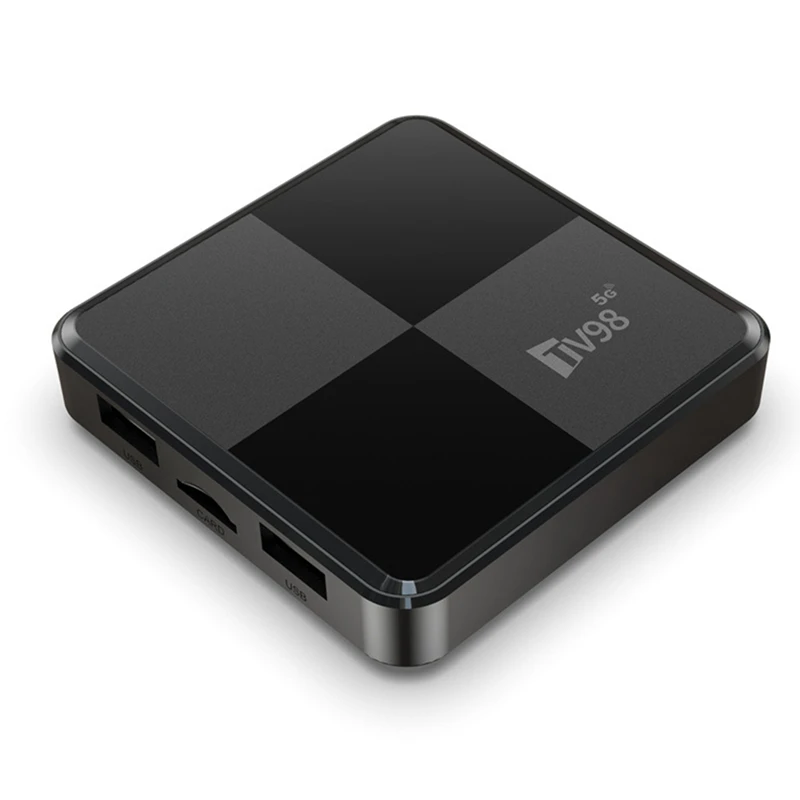 Tv98mini TV Box 2G+16G S905W2 2.4G &5G Wifi 4K Android 11 Smart TV Box Easy To Use UK Plug