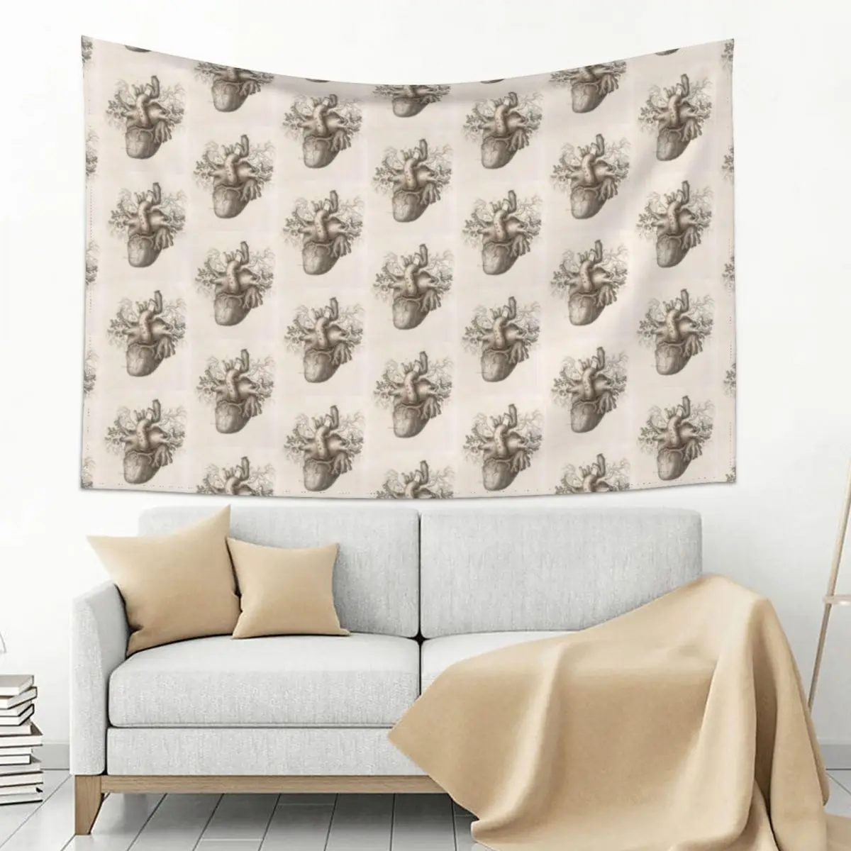 

Anatomical Heart Tapestry Room Aesthetic Decor Wall Art Cute Room Things Tapestry
