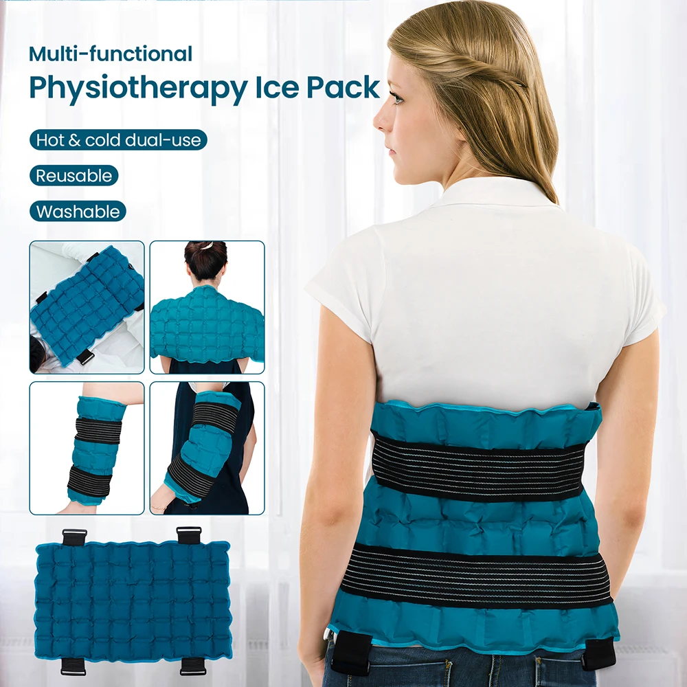 

58*35CM Hot Cold Physiotherapy Ice Pack Self-absorbing Water Knee Brace Pad Ice Packs for First Aid Sports Swelling Bruises