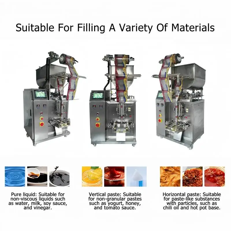 Juice filling machine, automatic pouch filling machine, 20-60 bags/minute, stainless steel material, suitable for juice drinks
