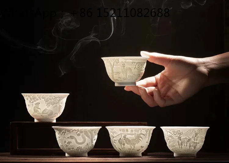 SCY personal teacup ceramic set tea set, men's and women's gift, high-end personal tea cup