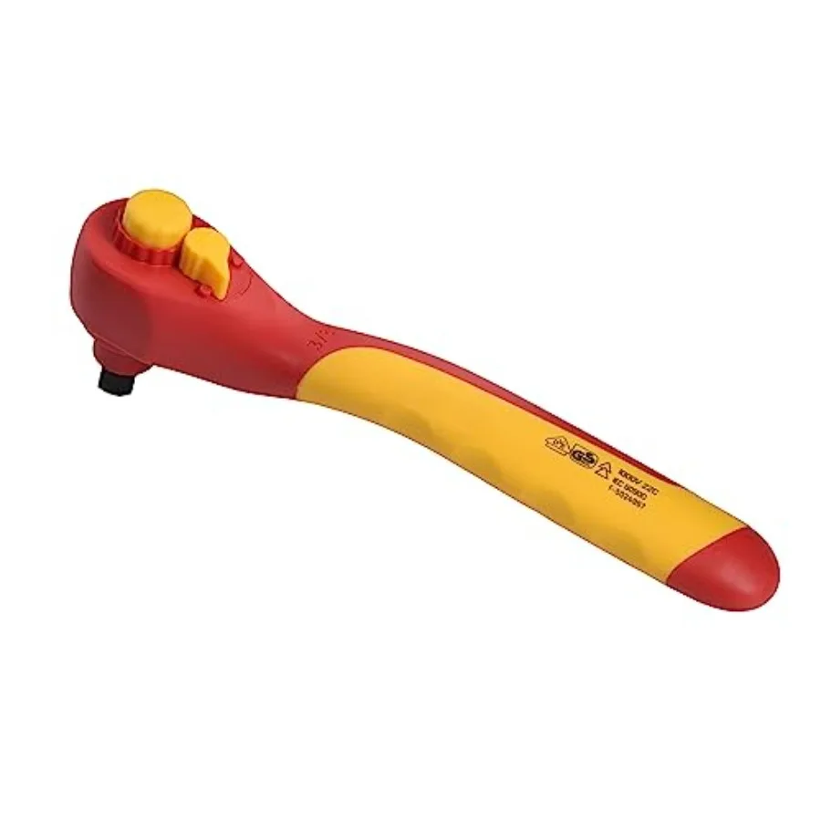 

VDE Ratchet Insulated with 72-Tooth Gears High-Voltage Electrical and Hybrid Vehicles Home Repair Certified High-Quality - 6429