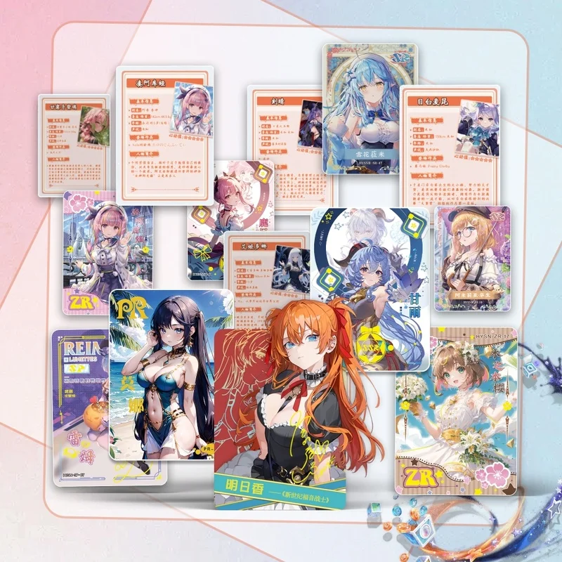 Genuino disponibile Flower Girl Goddes Story Sereis Collezione Card Booster Box Anime Vigorou Carta rifrattiva Regalo di compleanno ﻿