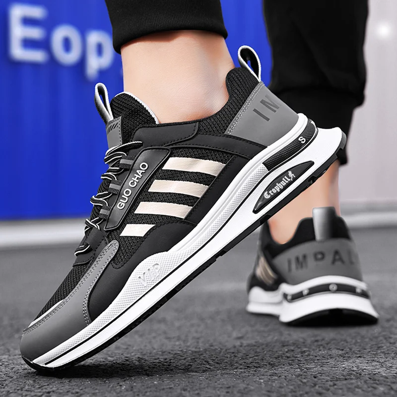 Brand Mens Shoes Flat Casual Sneakers Summer Breathable Sports Running Shoes Men Comfortable Designer Trainers Men Luxury Tennis