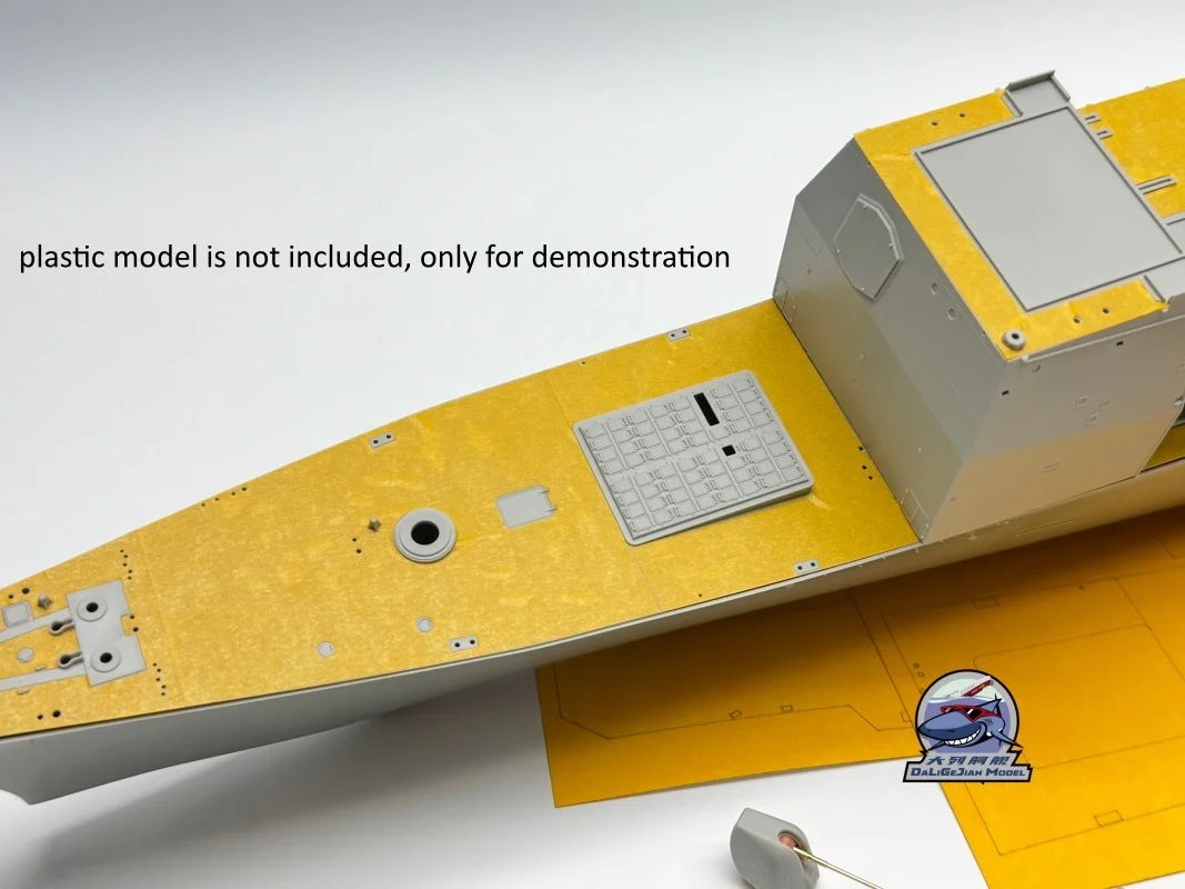 1/200 Scale Masking Sheet Metal Barrel Upgrade Kit for Trumpeter 62012 USS Mobile Bay CG-53 Model CY20032
