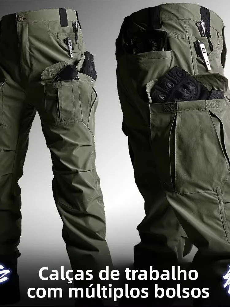 戦術迷彩アウトドアクライミングパンツ耐摩耗性春夏トレーニング作業服長ズボン軍事特殊部隊