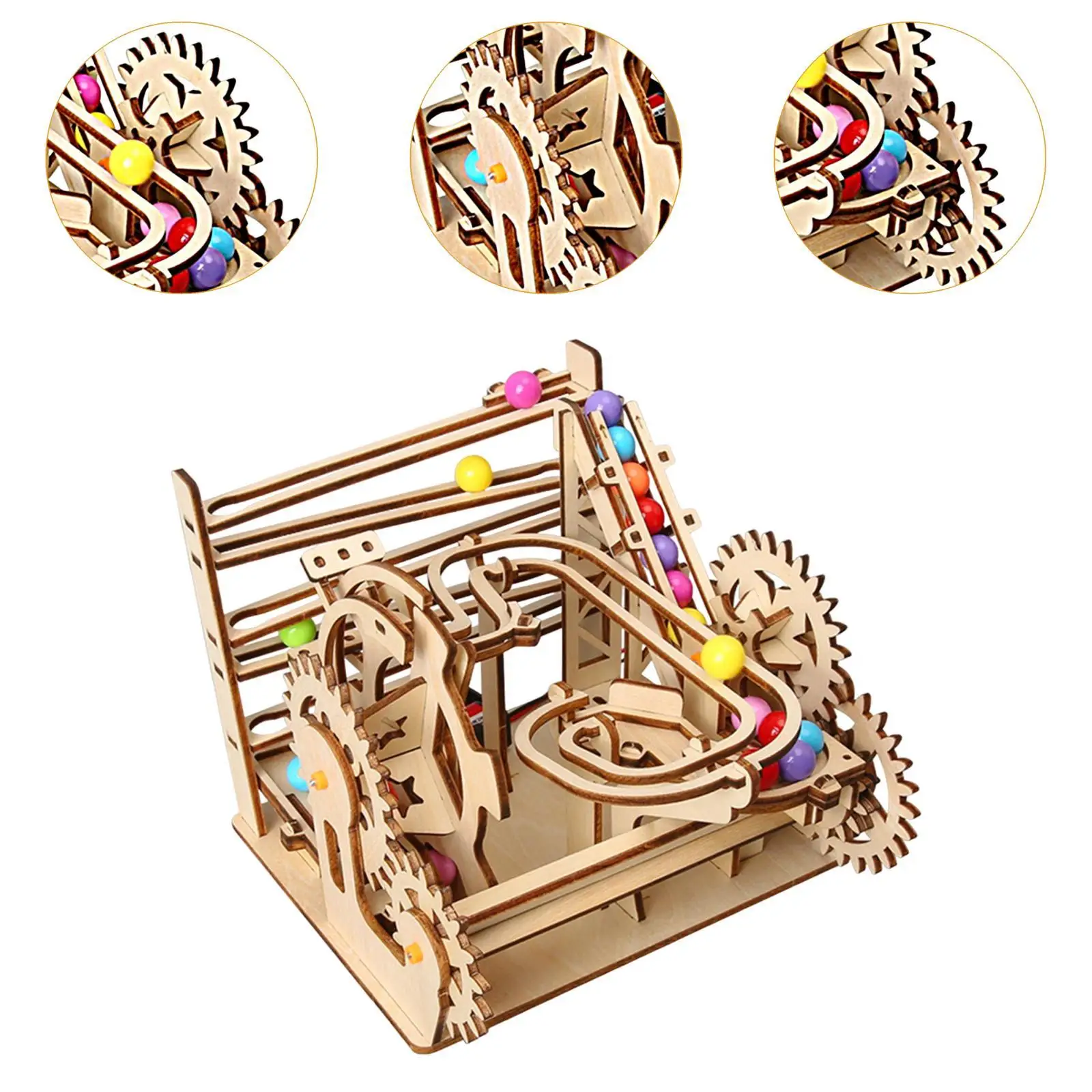 3D Electrical Wooden Puzzle DIY Science Kit for Leisure Activity 17.5x15x13.8cm Building Model